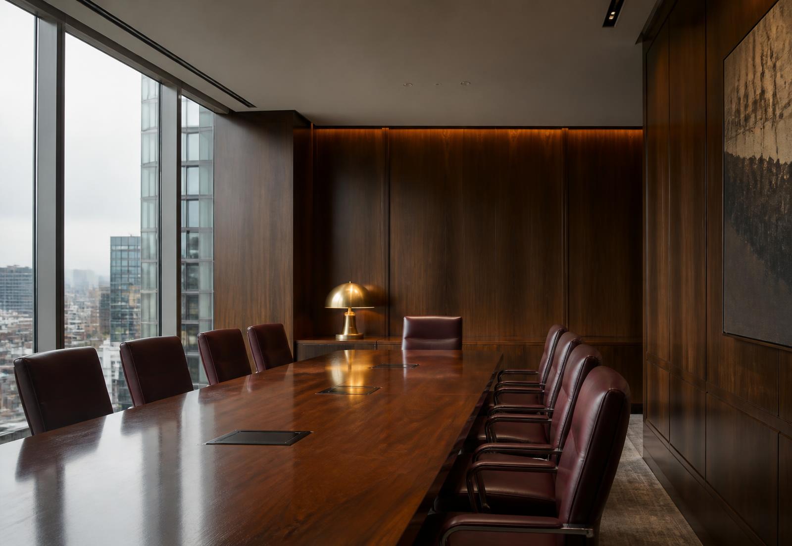 Sala de consejo de hgL Asesores en Ciudad de México